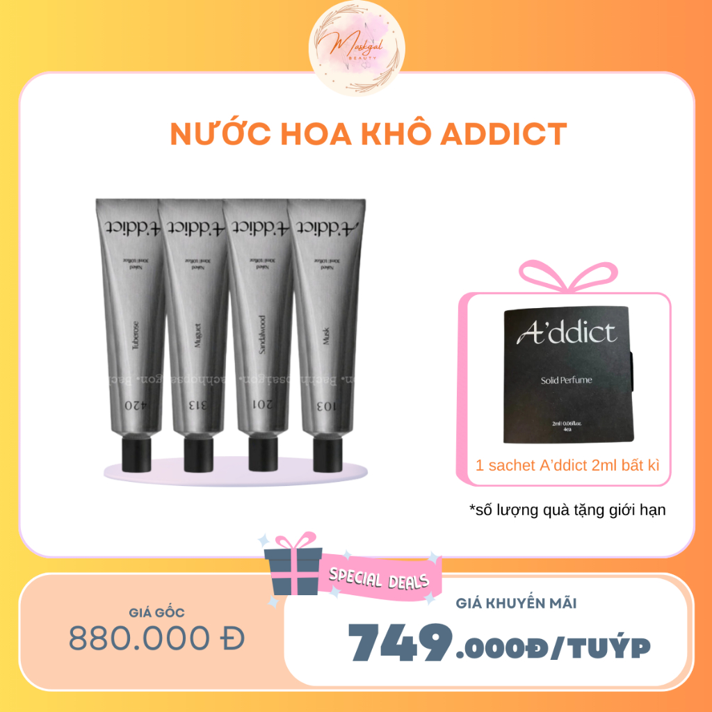 VOUCHER GIẢM 6 A DDICT Nước hoa khô Naked dạng tuýp 30ml Shopee Việt Nam