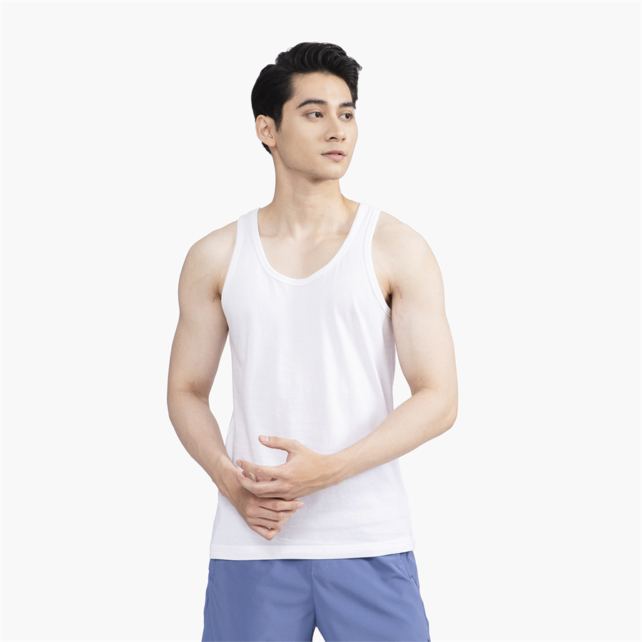 Áo Tanhtop ARISTINO  AC21 áo ba lỗ đai nhỏ 100% cotton phom Regular Fit áo ba lỗ mặc nhà chơi thể thao