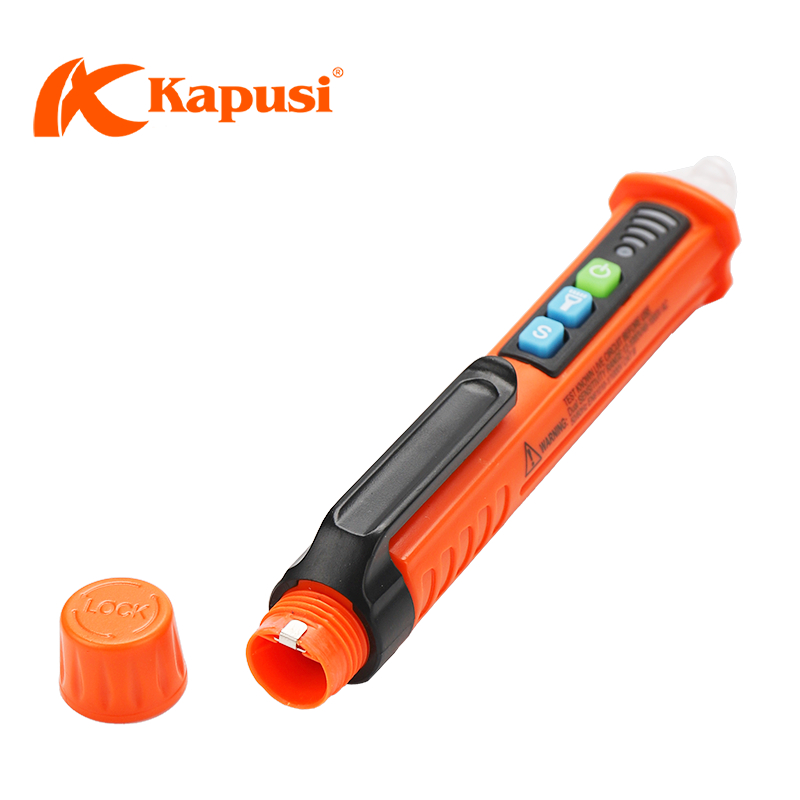 Bút thử điện, dò thông mạch âm tường cảm ứng có đèn KAPUSI K-9060 đo điện áp 90-1000VAC