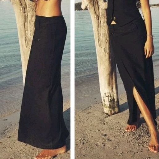 (Sale) Chân váy ZR* midi bút chì vạt chéo bigsize - dư xịn