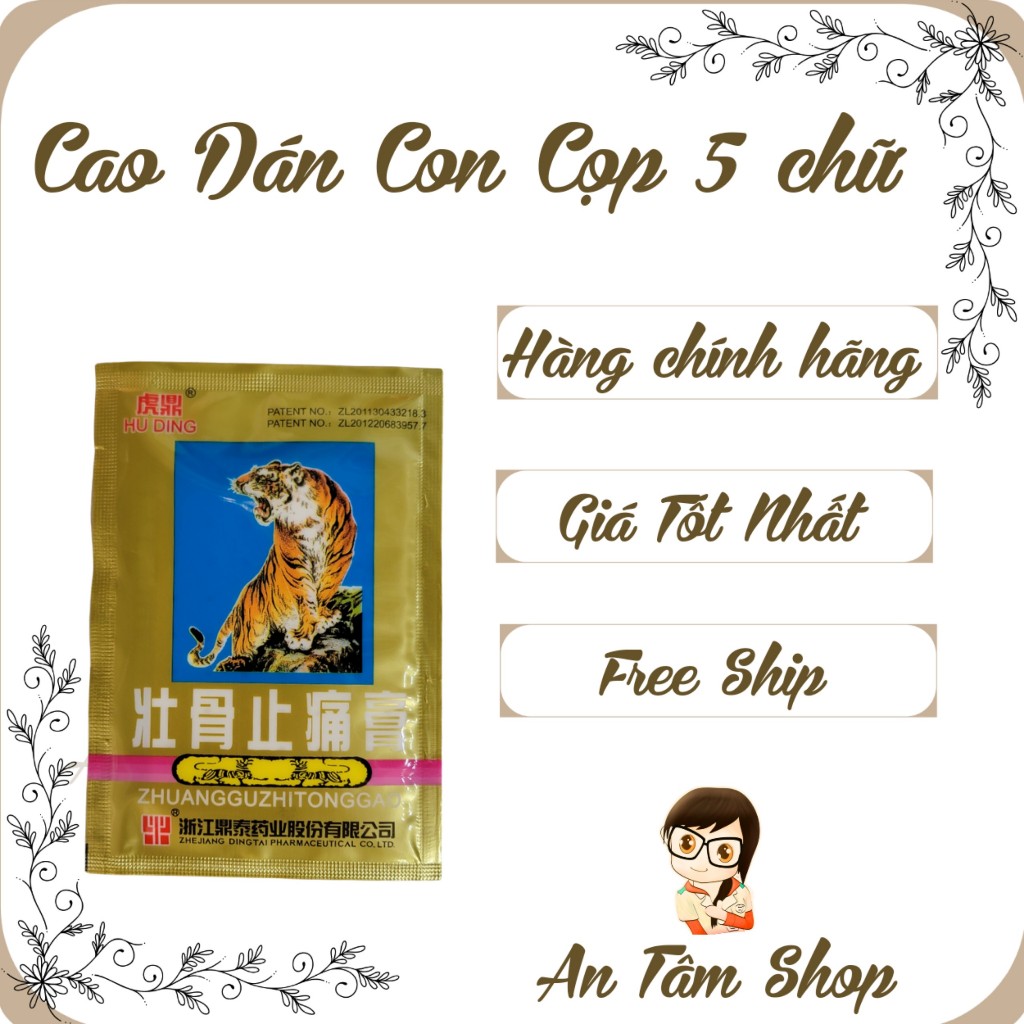 CAO DÁN CON CỌP 5 CHỮ - [GÓI 4 MIẾNG] | Shopee Việt Nam