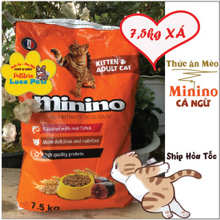 Hạt Minino Yum THÙNG  HẢI SẢN / CÁ HỒI / MỰC - Hạt Minino CÁ NGỪ : Thức hạt ăn cho mèo__ __