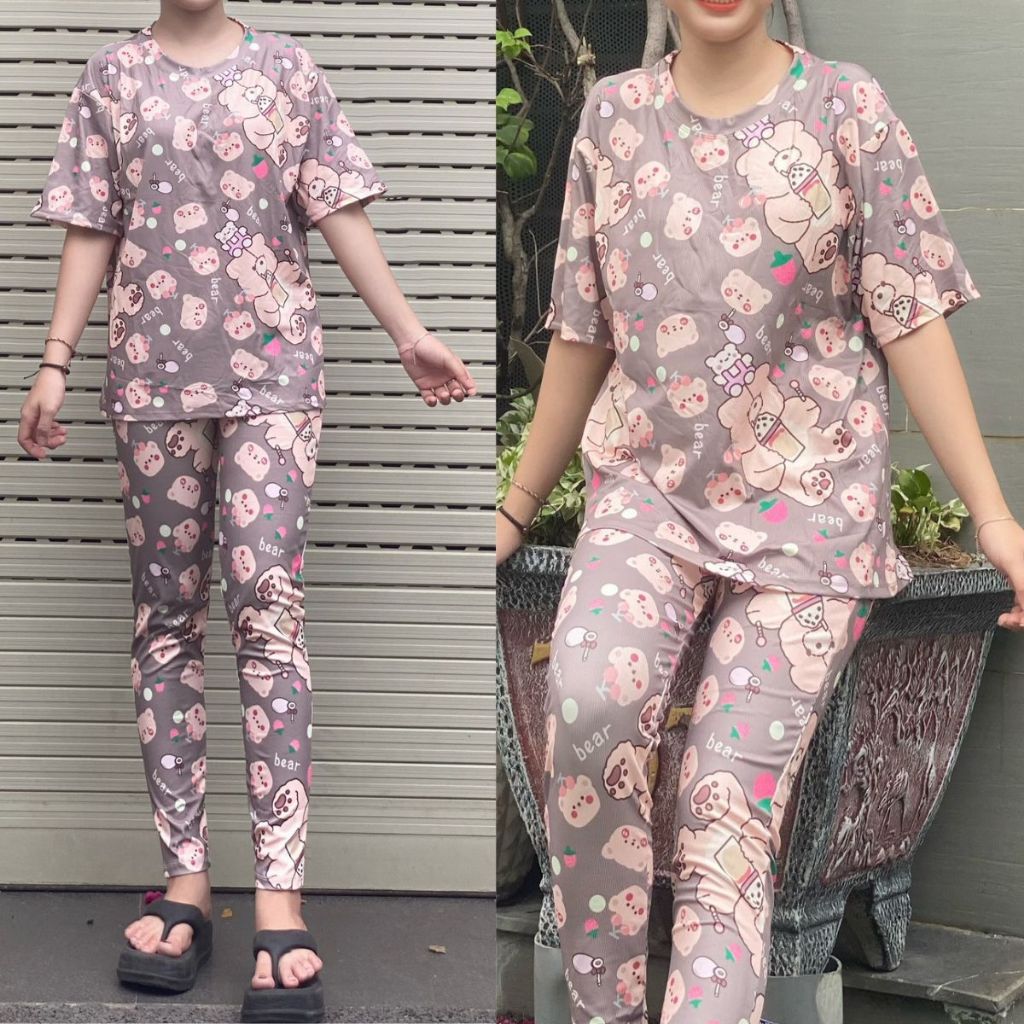 Đồ Bộ Nữ Quần Dài Ôm Bigsize ESHOP Đồ Mặc Nhà Nữ Set Bộ Dễ Thương Thun Tăm Lạnh Mát Dễ Thương BD679