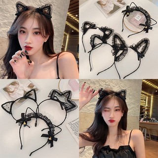 Băng Đô Tai Mèo Tai Thỏ Ren Cosplay Sexy Ulzzang Bờm Lông Mềm Mại K162