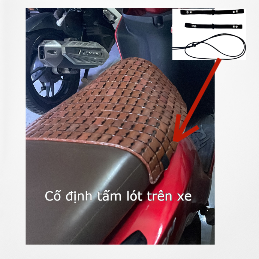 Bộ Dây cố định chiếu trúc, chống xê dịch chiếu trúc, cố định lót ghế, cố định lót yên xe máy