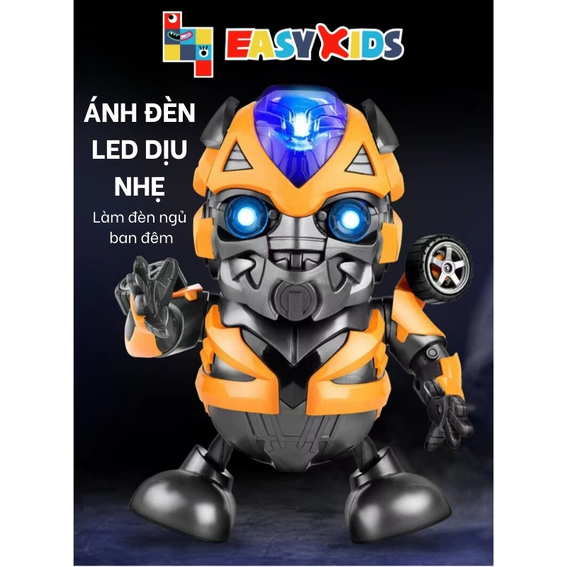Đồ chơi robot Bumblebee dance hero nhảy múa vui nhộn có nhạc và đèn cho bé
