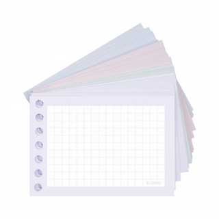 KLONG - Tệp Binder Card 80 tờ A7 4 màu - Dùng kèm Bìa còng KLONG ♥ 150/76; MS: 910 ♥  vở học tập HSSV, quà tặng