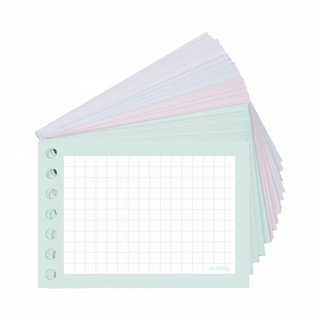 KLONG - Tệp Binder Card 80 tờ A7 4 màu - Dùng kèm Bìa còng KLONG ♥ 150/76; MS: 910 ♥  vở học tập HSSV, quà tặng