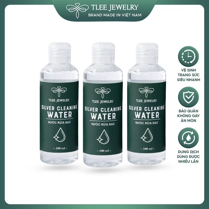 Nước rửa trang sức bạc TLEE dung dịch làm sáng bóng bạc như mới 100ml TLEE JEWELRY