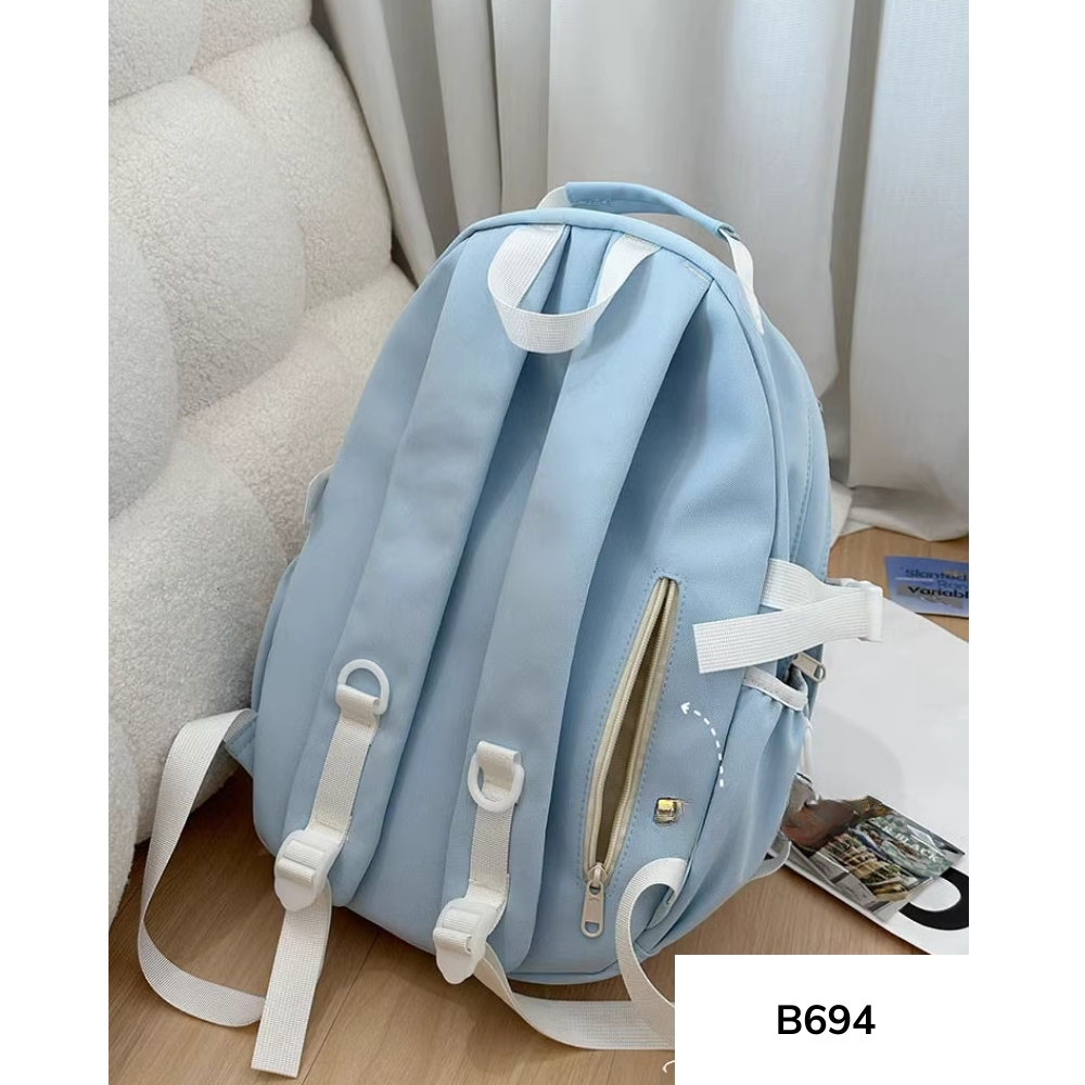 Balo đi học nữ phối màu pastel dễ thương phong cách hàn quốc B694 gagastore