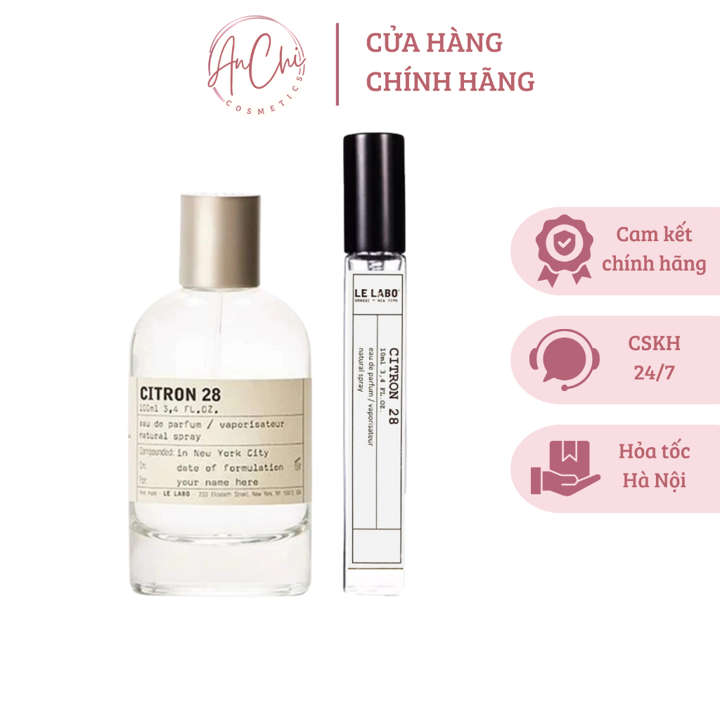 Nước hoa unisex Le Labo Citron 28 EDP - Chiết 10ml [AnChi Cosmetics ...
