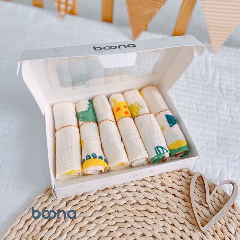 Khăn xô sữa cho bé vải sợi Muslin cao cấp mềm mịn với làn da của bé Tiệm Nhà Bơ