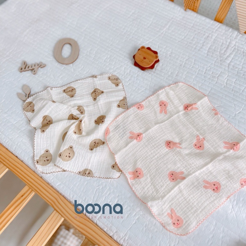 Khăn xô sữa cho bé vải sợi Muslin cao cấp mềm mịn với làn da của bé Tiệm Nhà Bơ