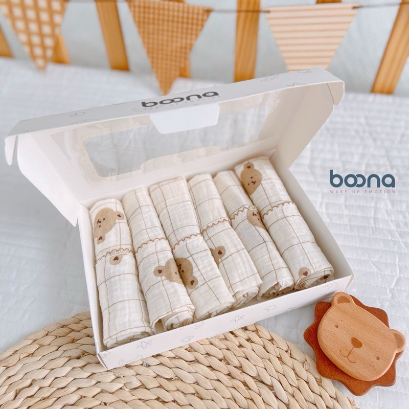 Khăn xô sữa cho bé vải sợi Muslin cao cấp mềm mịn với làn da của bé Tiệm Nhà Bơ