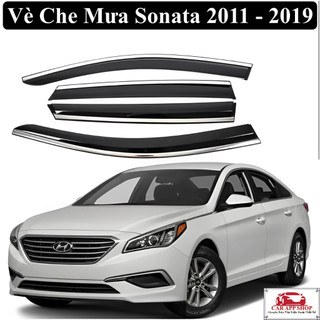 Vè Che Mưa Hyundai Sonata Có Viền Chỉ Mạ Inox Không Gỉ Hàng Loại Dày