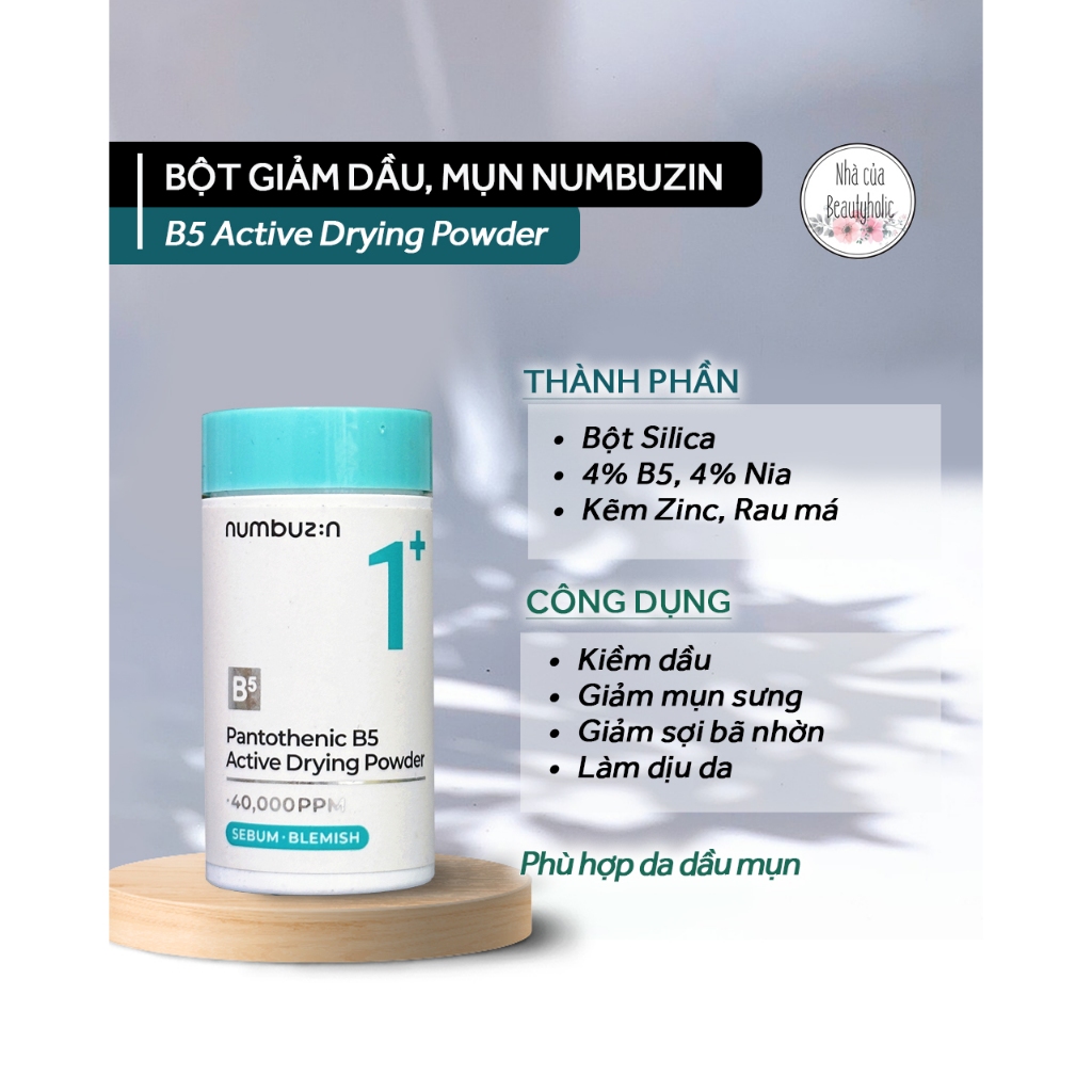 Numbuzin Nr. 1 Pantothenic B5 Aktiv-Trockenpulver 7,1 G – Gegen Akne & Unreinheiten
