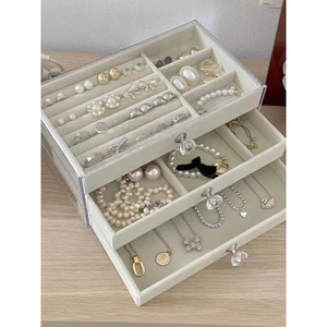 Hộp đựng trang sức 3 tầng 115k
