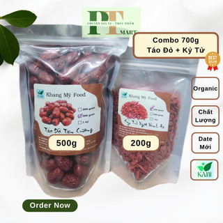 Combo Táo Đỏ Tân Cương (500g) + Kỷ Tử Ninh Hạ (200g) Bồi bổ sức khỏe, đẹp da, sáng mắt -->