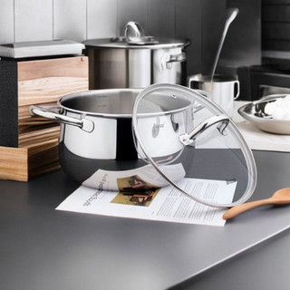 Nồi inox 24cm Bossd [139] nấu canh, luộc gà dung tích 6 lít