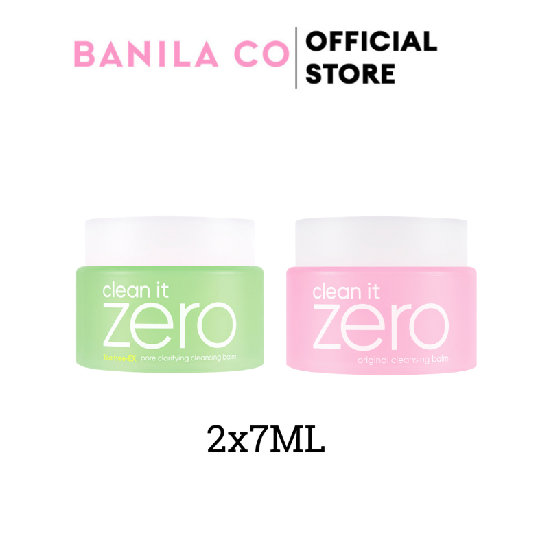 Bộ 2 hộp Clean it Zero Cleansing Balm Original & Pore Clarifying (2 typesx7ML)