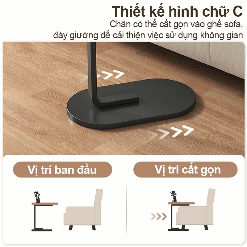 ALOVE Bàn Sofa Bên Bàn Bắc  Gỗ  Âu Bàn Góc Kim Loại Đầu Giường Nội Thất Phòng Khách | BigBuy360 - bigbuy360.vn