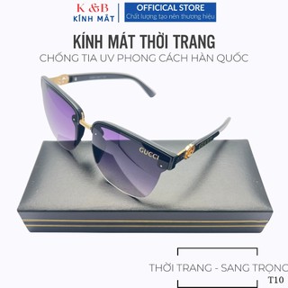 GIẢM 49% - Kính mát Nữ mắt vuông chống UV400 nhựa cao cấp thời trang sang trọng Mới Nhất 2024 - T10
