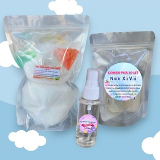 Combo rửa chén 10l + xả vải 10l (160g) + xịt thơm 50ml