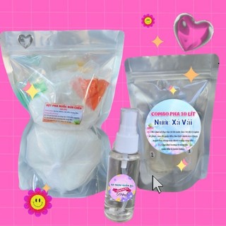 Combo rửa chén 10l + xả vải 10l (160g) + xịt thơm 50ml