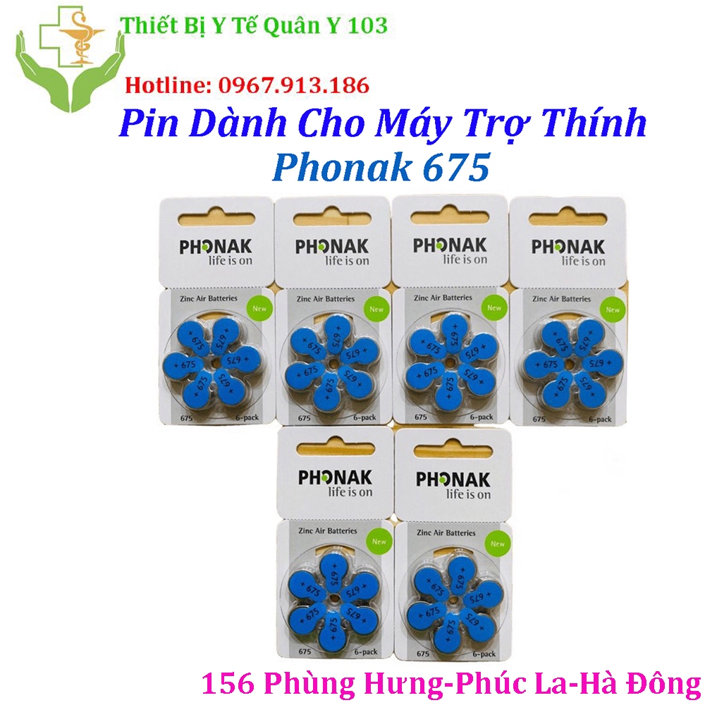 Pin Dành Cho Máy Trợ Thính Phonak 675 Vỉ 6 Viên | Shopee Việt Nam