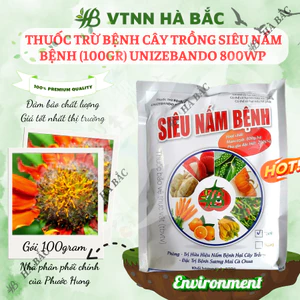 Chế Phẩm Xử Lí Benhh Cây Trồng Siêu Nam Benhh (100gram) Unizebando 800WP