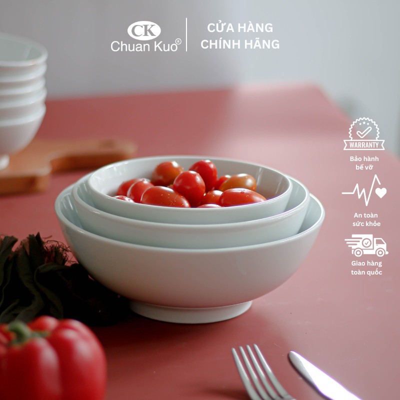 Bát tô bầu sứ trắng trơn nhiều size 15 17 20cm - Bát tô sứ thương hiệu CK cho nhà hàng cao cấp
