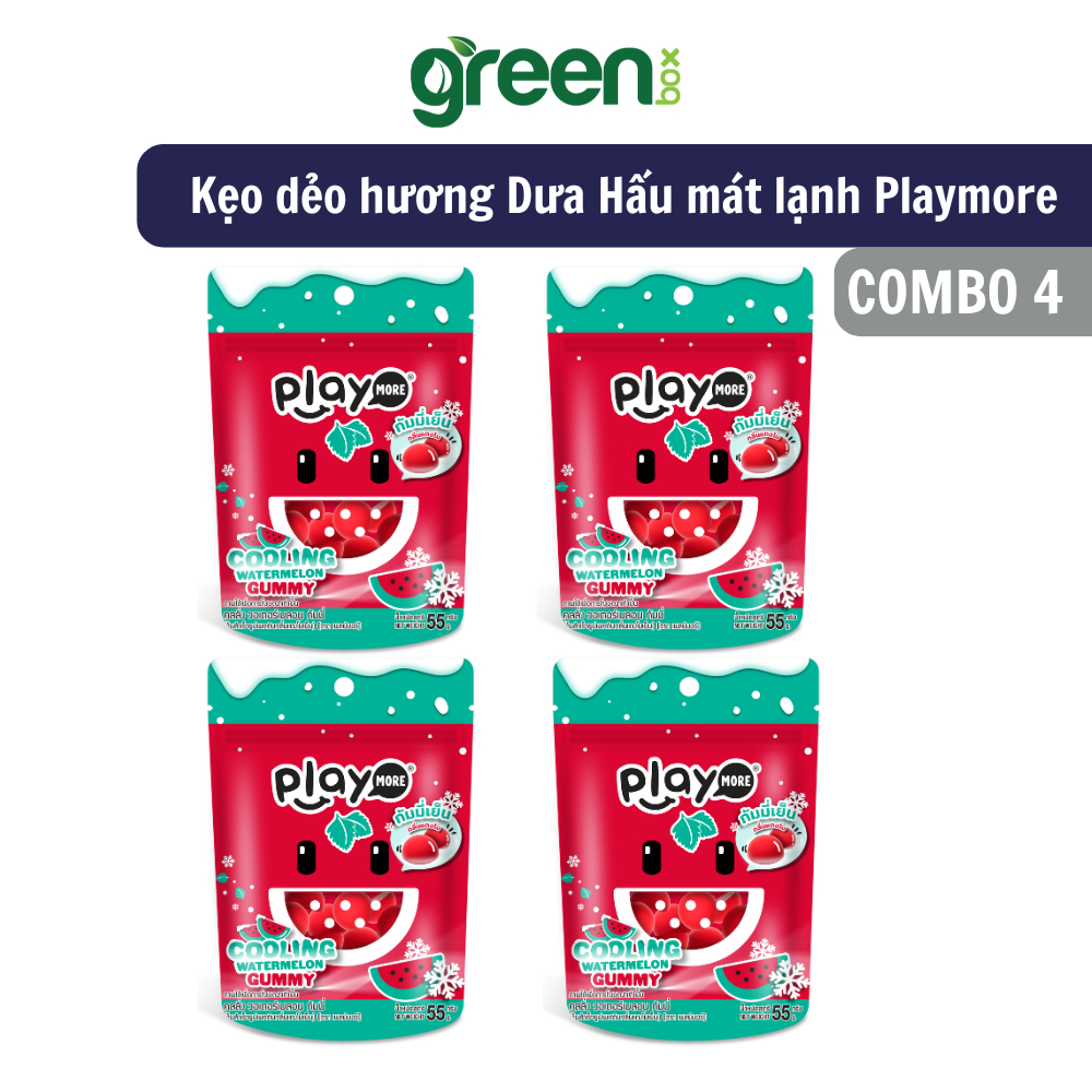 Ảnh Kẹo dẻo hương Dưa Hấu mát lạnh Playmore 55g 4