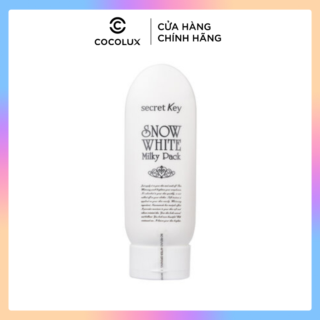 Kem ủ trắng toàn thân Secret Key Snow White Milky Pack 200g