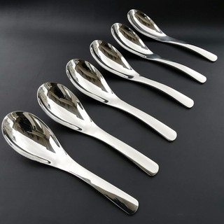 Set 10 Muỗng Inox, Thìa Ăn Súp Inox Cao Cấp Không Gỉ