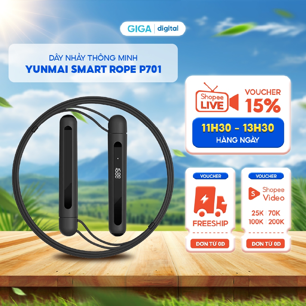 [Mã SPHACL12 giảm 7% đơn 1TR] Dây Nhảy Thể Thao Thông Minh Xiaomi YMSR ...