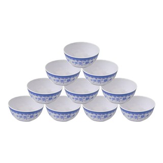 Set 10 Chén Ăn Cơm Meka, Bát Cơm Phíp Hoa Tiết Hoa Đẹp Mắt