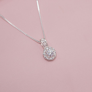 Dây chuyền bạc LAMY Crystal Flower Pendant Silver 6252 - Dây chuyền nữ bạc S925