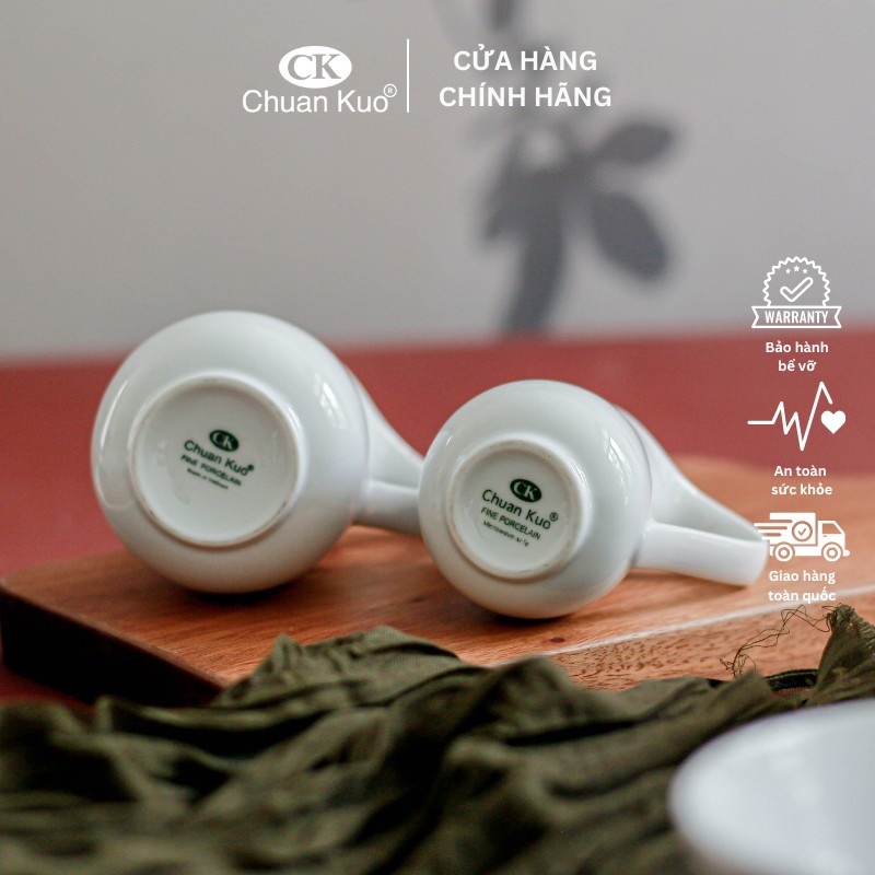 Bình rót sữa đặc, siro, mật ong 90 190ml thương hiệu sứ CK chuyên dụng cho quán cafe, nhà hàng, khách sạn