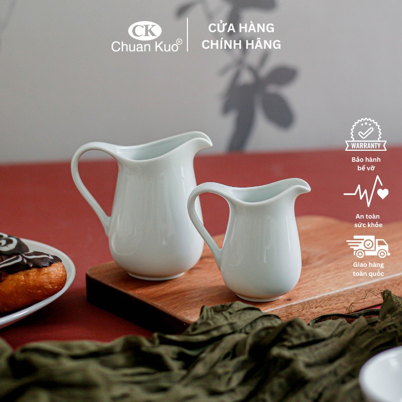Bình rót sữa đặc, siro, mật ong 90 190ml thương hiệu sứ CK chuyên dụng cho quán cafe, nhà hàng, khách sạn