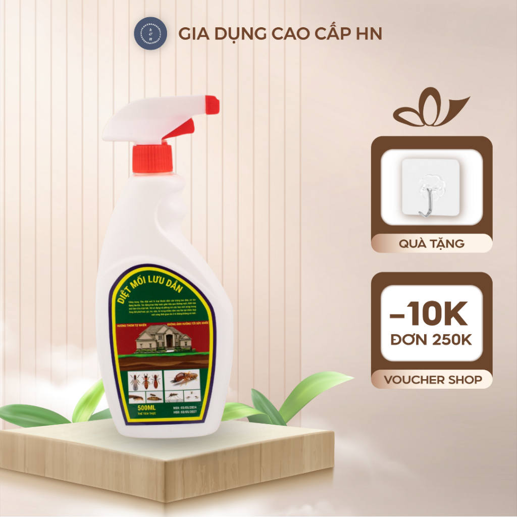Chai Xịt Diệt Mối Mọt 500ml Thảo Mộc An Toàn Với Sức Khỏe Đuổi Ruồi ...