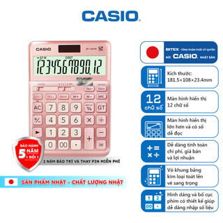 Máy Tính Casio DF-120FM Màn Hình Lớn - Bề Mặt Hợp Kim, Phím COST/SELL/MARGIN Cực Nhanh Cho Thu Ngân