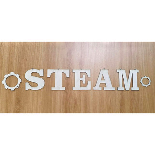 chữ steam gỗ