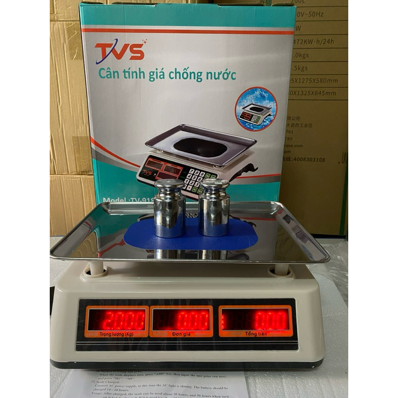 CÂN ĐIỆN TỬ CHỐNG NƯỚC 40Kg ( Cân TVS918-Cân BW918)