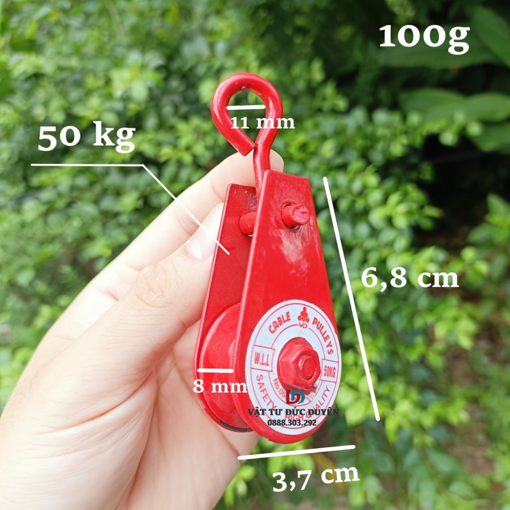 Ròng rọc thép treo Pully 50kg (Đỏ) | Shopee Việt Nam