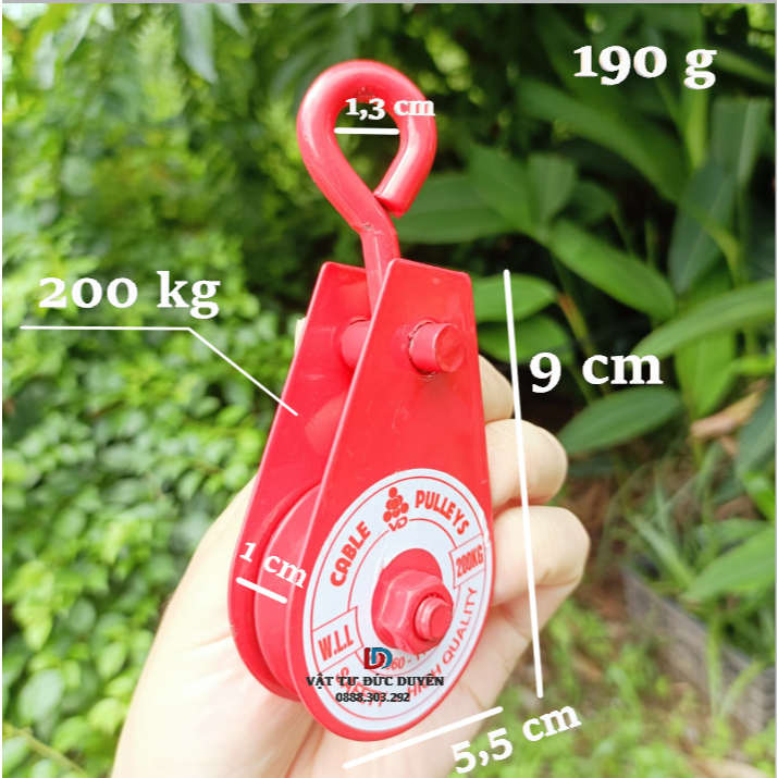 Ròng rọc thép treo Pully 200kg (Đỏ) | Shopee Việt Nam