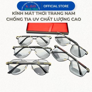 SALE 30% - Kính Mát Nam Đổi Màu Khi Ra Nắng Đi Ngày Và Đêm Thời Trang ITALY, Chống Tia U400 - SV23
