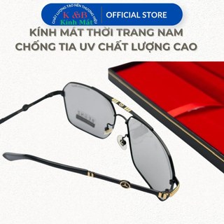 SALE 30% - Kính Mát Nam Đổi Màu Khi Ra Nắng Đi Ngày Và Đêm Thời Trang ITALY, Chống Tia U400 - SV23