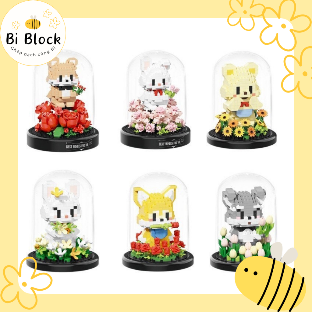 [SẴN] Bộ lắp ráp building blocks Khu vườn Cún con Đồ chơi lắp ráp cùng ...