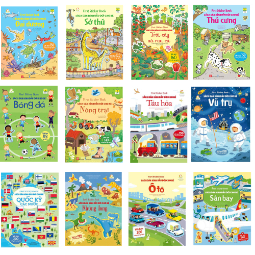 Ảnh Sách - First sticker book - Sách dán hình đầu đời cho bé trọn bộ 12 chủ đề - Đinh Tị Books 1