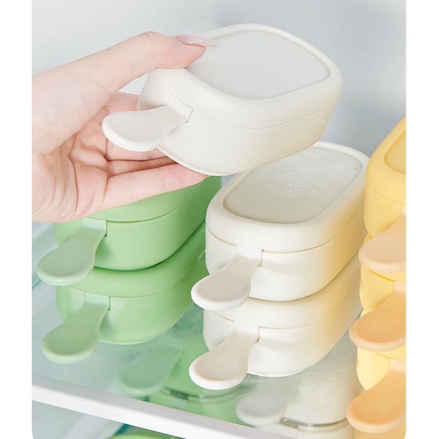 Khuôn Làm Kem, Khay Làm Thạch ECOCO Silicon Hình Người Tuyết, Dụng Cụ Làm Kem An Toàn Sức Khoẻ | BigBuy360 - bigbuy360.vn